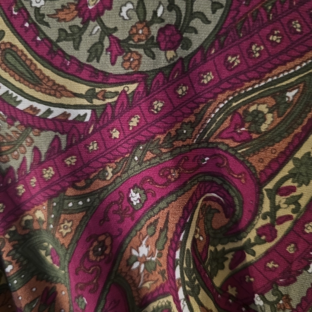 Lauren Ralph Lauren NWT Black Label Paisley Twist-Front Jersey Dress Size 6 - Picture 4 of 7